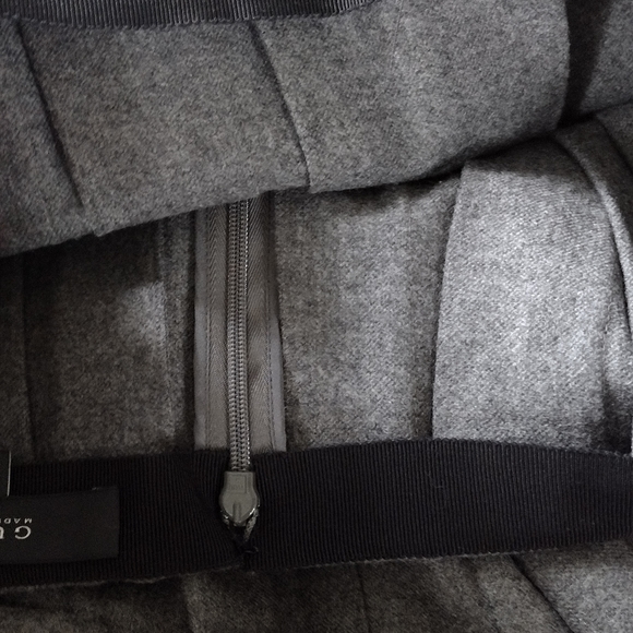 Gucci pleated skirt 48 high mid wool cashmere high waist - Picture 8 of 12